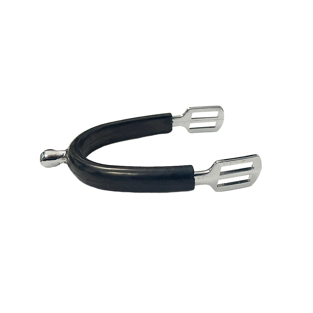 TuffRider Rubber Covered Spurs With Strap- 15 mm