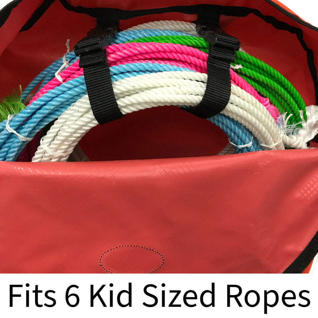 Horse and Calf Roping 3 Ropes Carry Bag Custom Designed with Reflective and Overlay Trim by Tahoe Tack