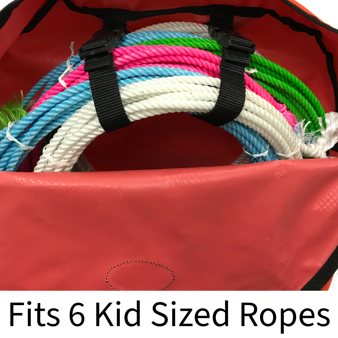 Horse and Calf Roping 3 Ropes Carry Bag Custom Designed with Reflective and Overlay Trim by Tahoe Tack
