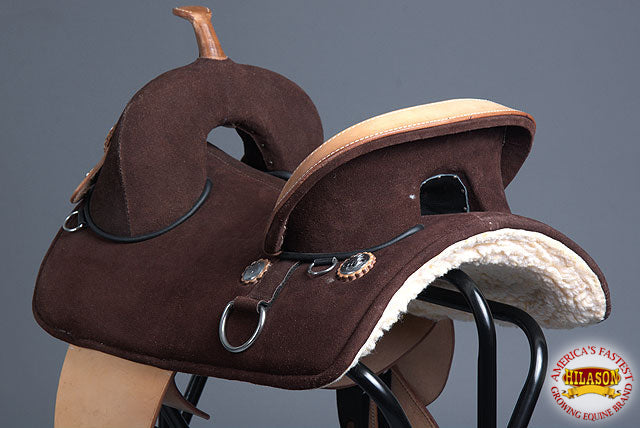 15 Treeless Western Trail Barrel Racing American Leather Saddle Hilason