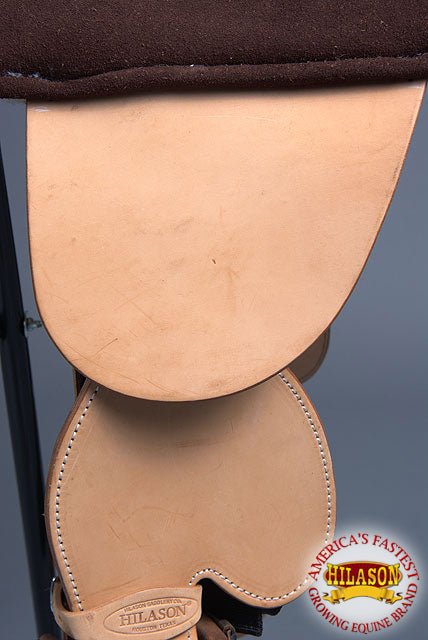 15 Treeless Western Trail Barrel Racing American Leather Saddle Hilason