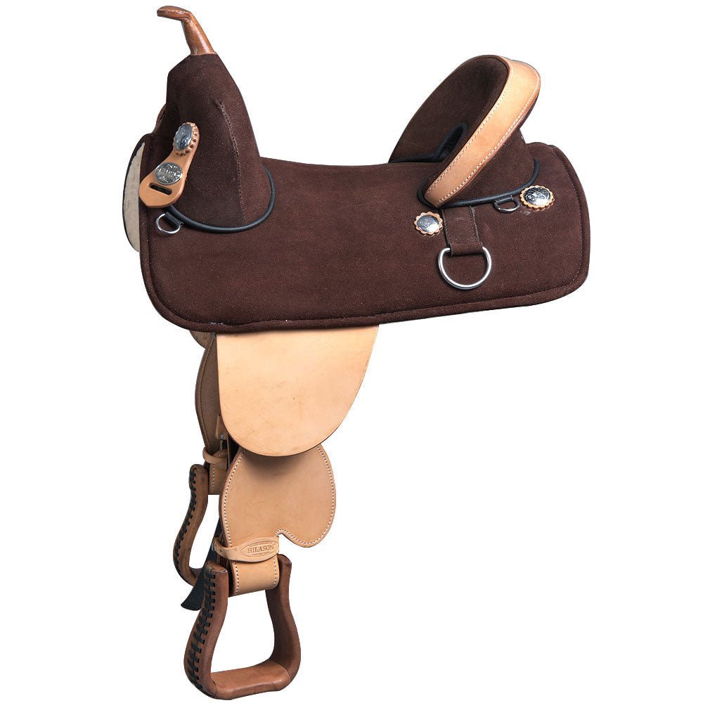 15 Treeless Western Trail Barrel Racing American Leather Saddle Hilason
