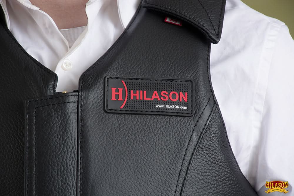 HILASON Equestrian Bull Riding Rodeo Safety Vest Protective Leather