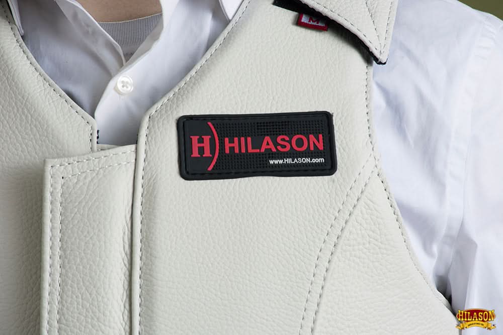 HILASON Equestrian Bull Riding Rodeo Safety Vest Protective Leather
