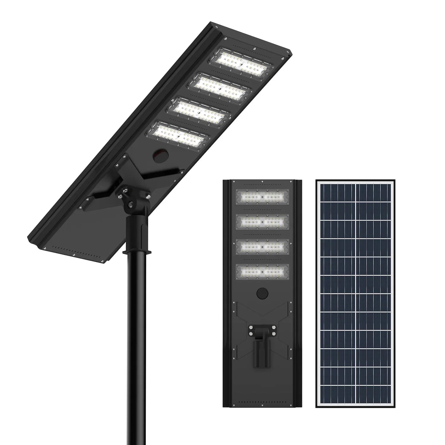 8500W Commercial Solar Power LED Parking Lot / Street/ Arena Light 160000 Lumen - (Black)