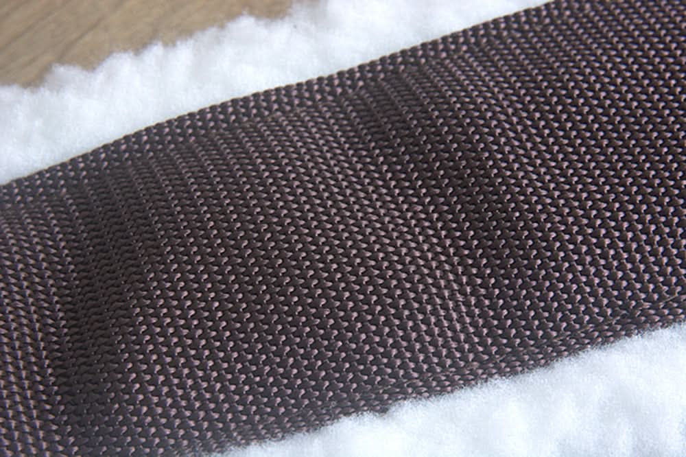 Hilason Horse Saddle Fleece Synthetic Cinch Girth W/ Center D Ring Brown