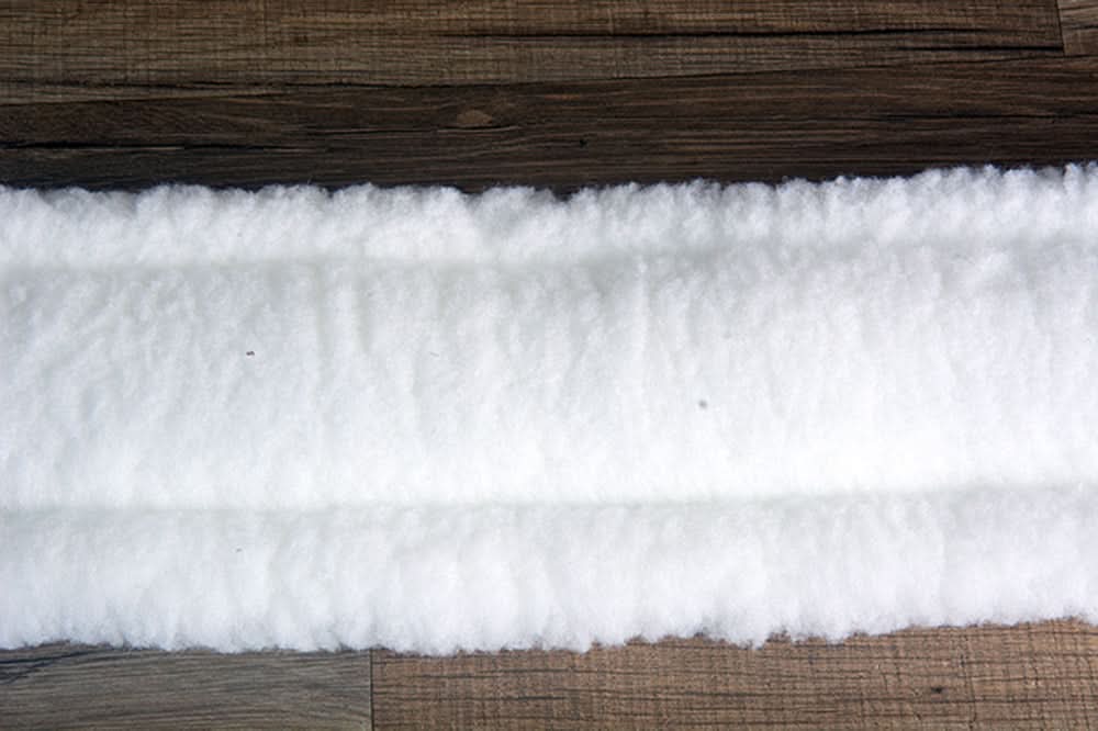 Hilason Horse Saddle Fleece Synthetic Cinch Girth W/ Center D Ring Brown