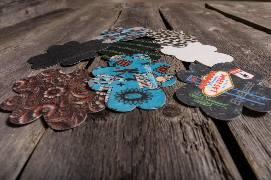 EquiBreathe™ Equine Nasal Patch - Tooled Leather