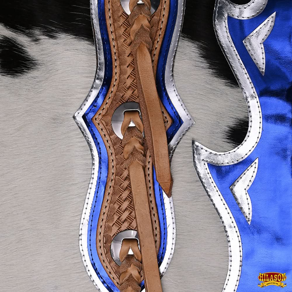 Hilason Handmade Genuine Leather Chaps Adult Handtooled Rodeo Bull Riding