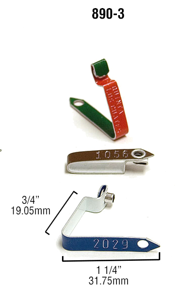 WING BAND TAG/ 0901-1000/ORANGE/STYLE 890