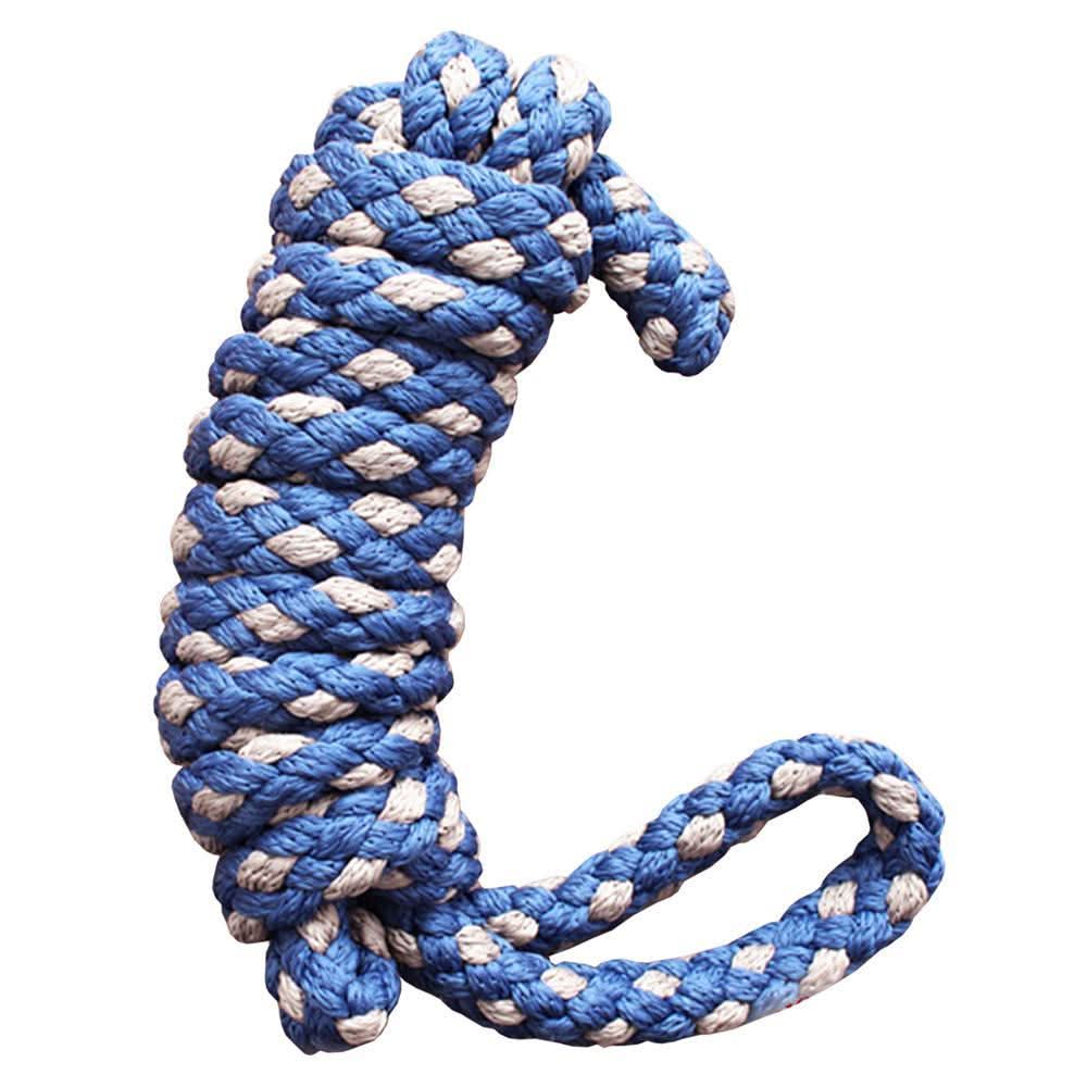 Hilason Horse Riding Poly Lead Rope Brown Tan  1/4" X 8 Ft.