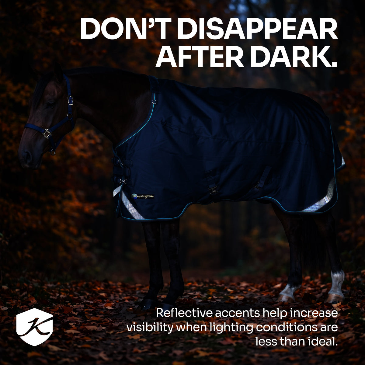 1200D Lightweight 80g Euro Cut Horse Winter Turnout Blanket - Waterproof & Breathable