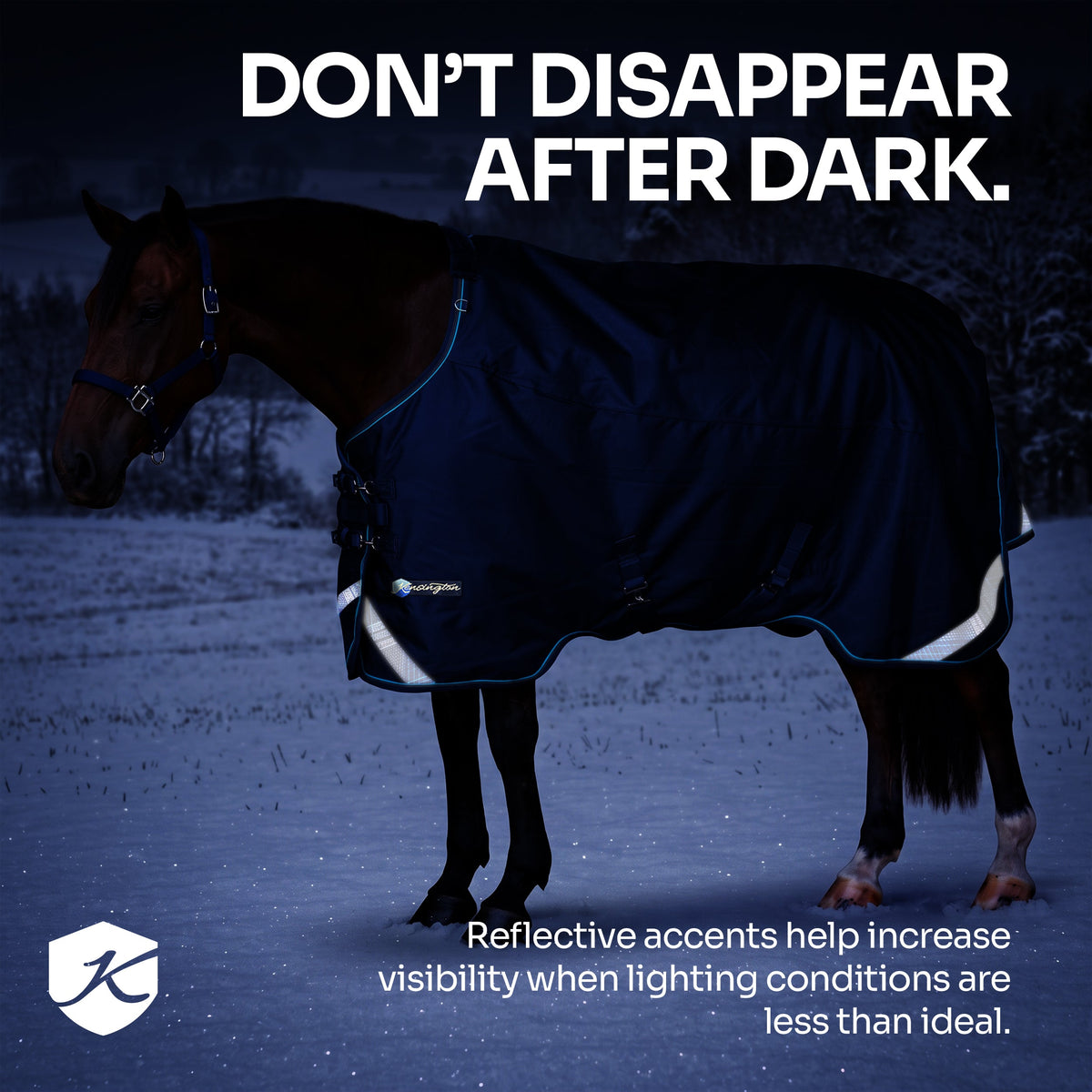 1200D Midweight 180g Euro Cut Horse Winter Turnout Blanket - Waterproof & Breathable