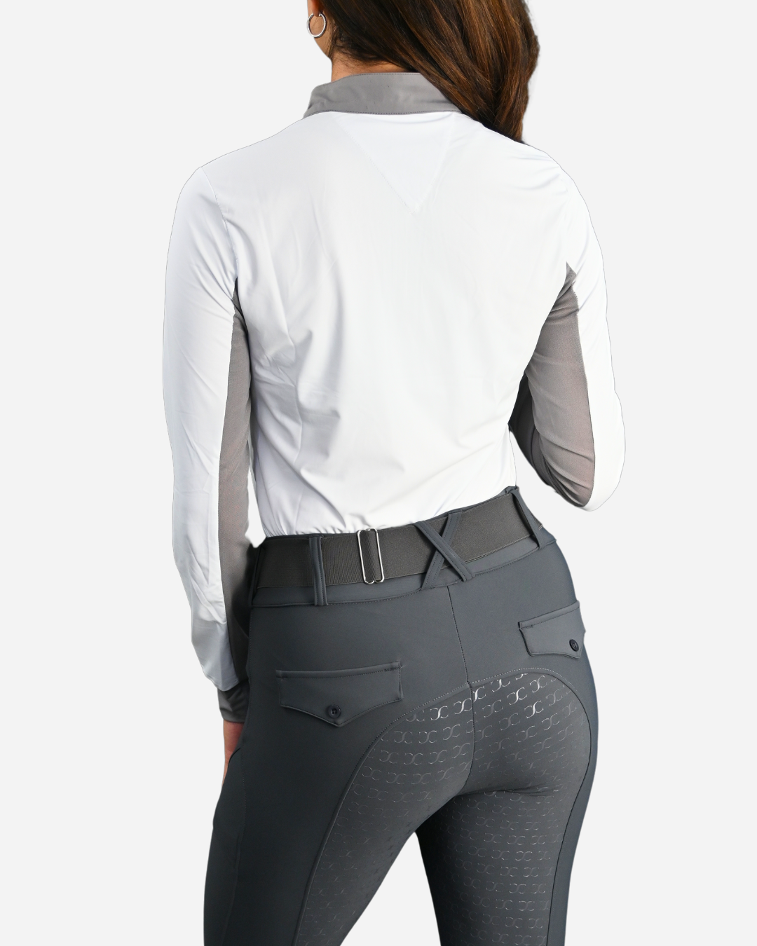 Cool and Comfortable White Sun Shirt with Glitter Bars