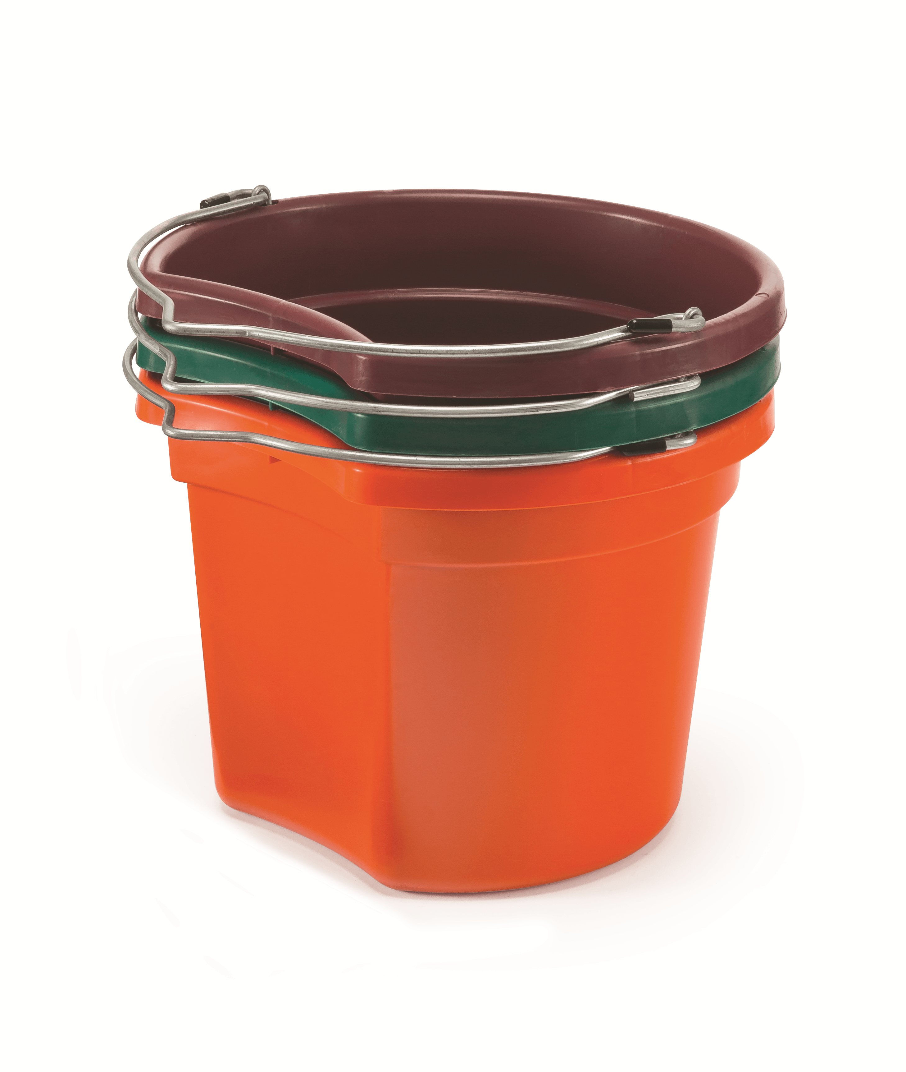 KD-154 8 Qt. Flat Back Silver Line Bucket – Burch HIll Tack