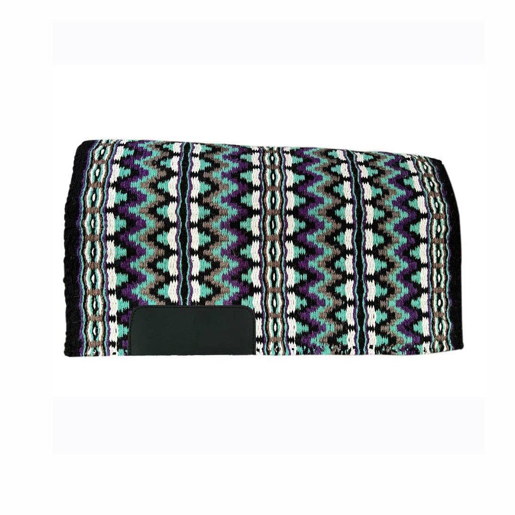 TuffRider Double Weave Western Saddle Blanket 34" X 40": Multi-009 / 34x40