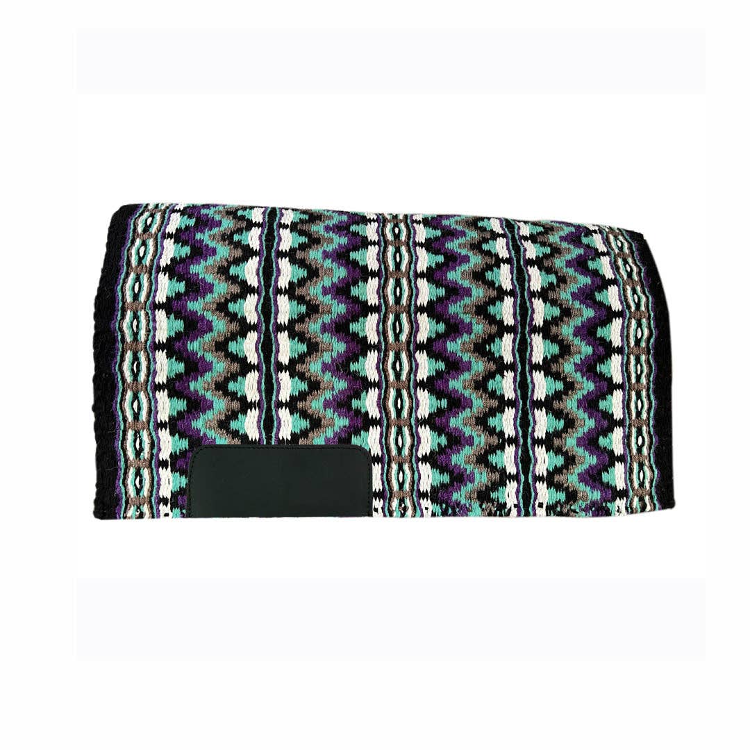 TuffRider Double Weave Western Saddle Blanket 34" X 40": Multi-009 / 34x40