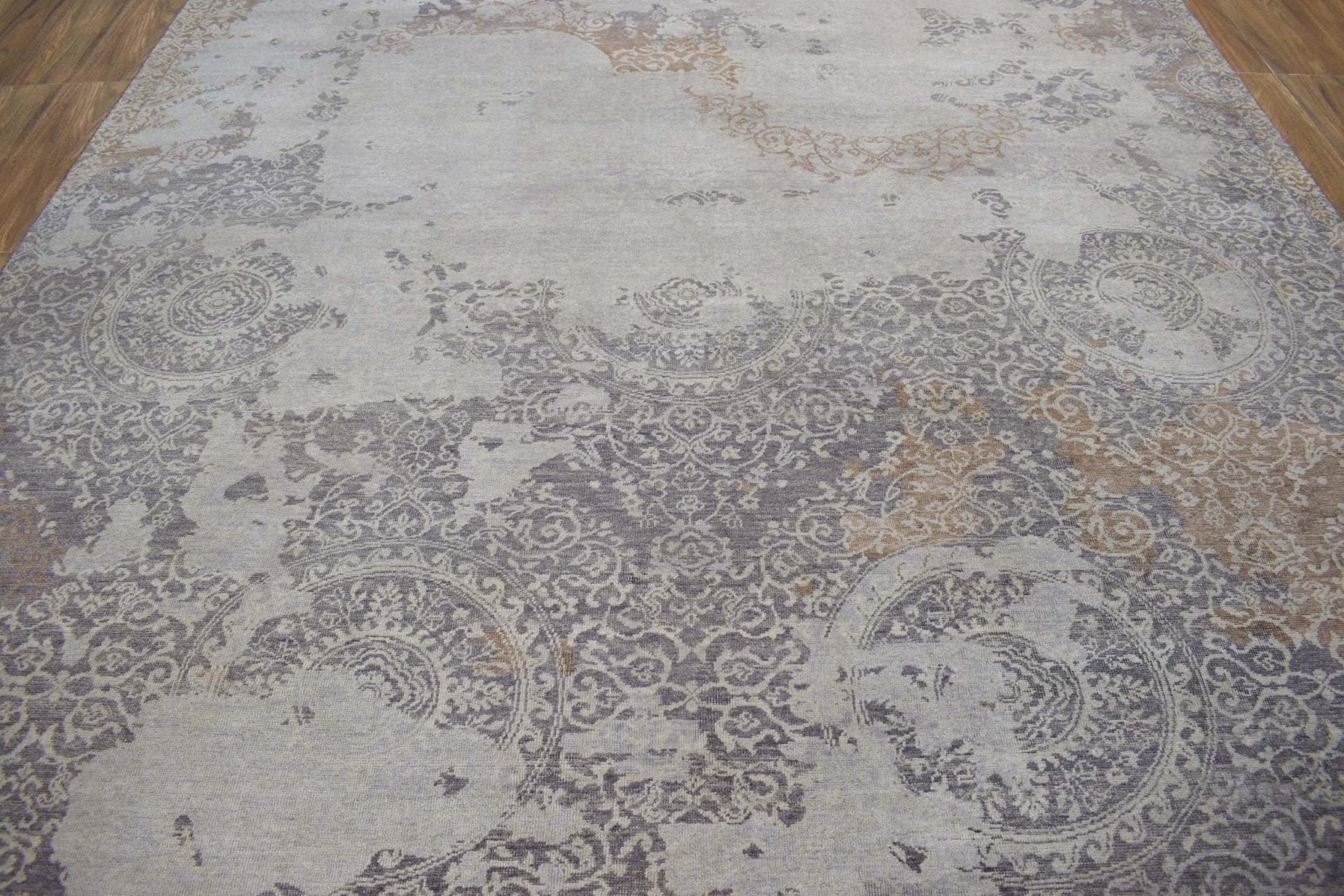 Brown Traditional Style Hand Knotted Wool 8x10 Area Rug