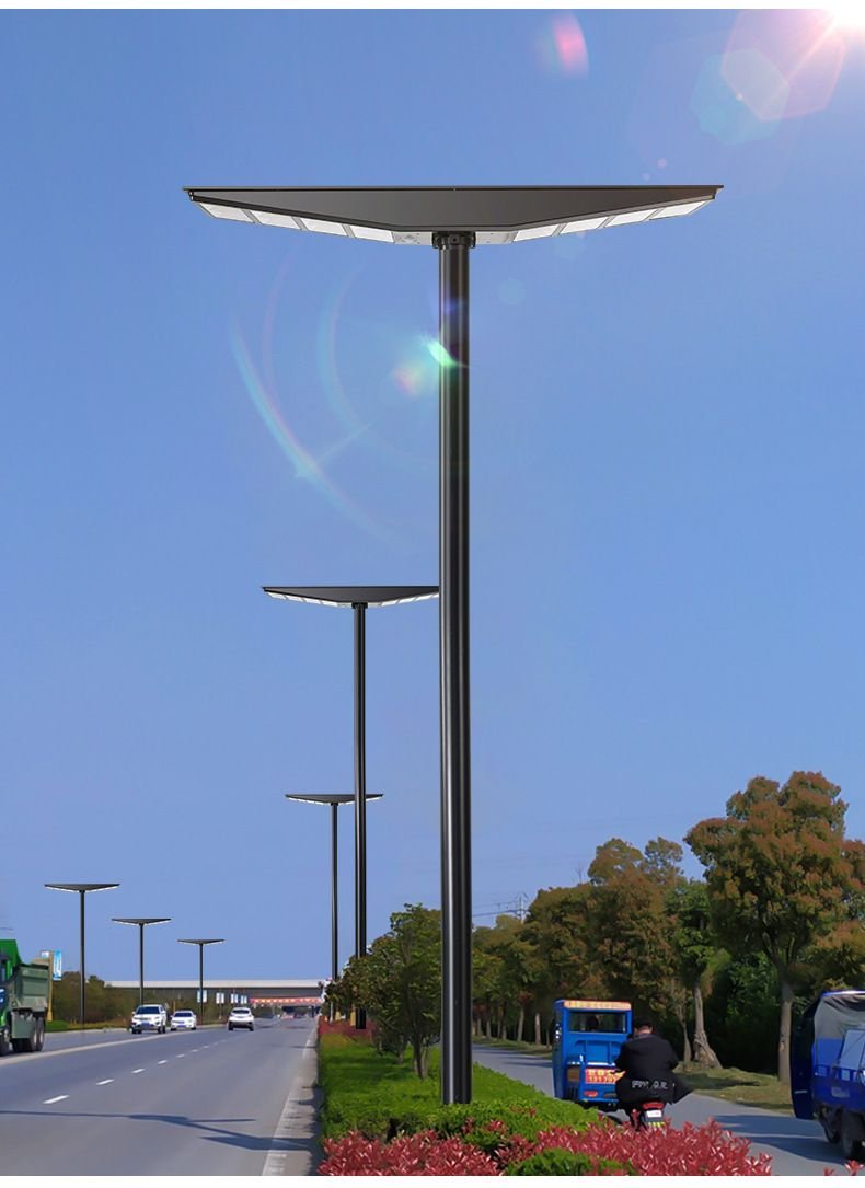 9000W All-in-One Double Side Solar Street Light Road Path Motion Sensor Parking a lot IP65 Waterproof