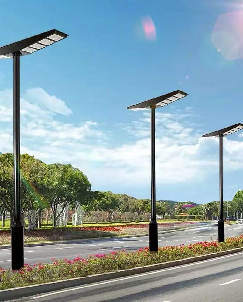 LumenX 9000W Double-Sided Solar Street Light – 560 LED, Motion Sensor, Dusk-to-Dawn, IP65