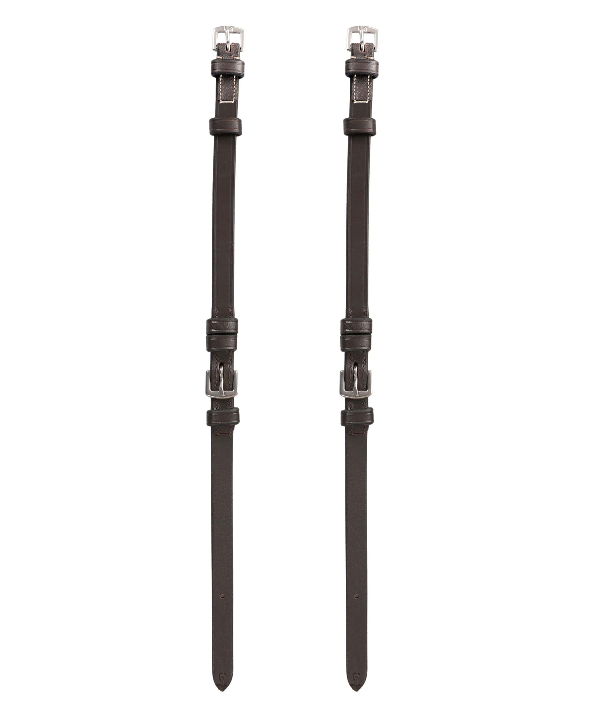 ExionPro Bridle Cheek Pieces With Buckle Fastening - White Stitching