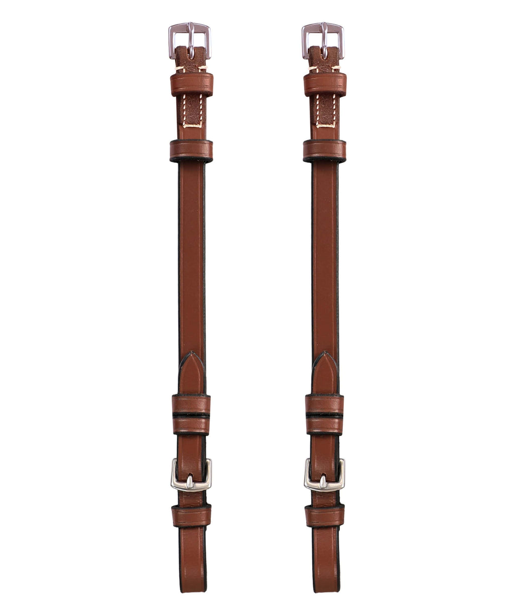 ExionPro Bridle Cheek Pieces With Buckle Fastening - White Stitching