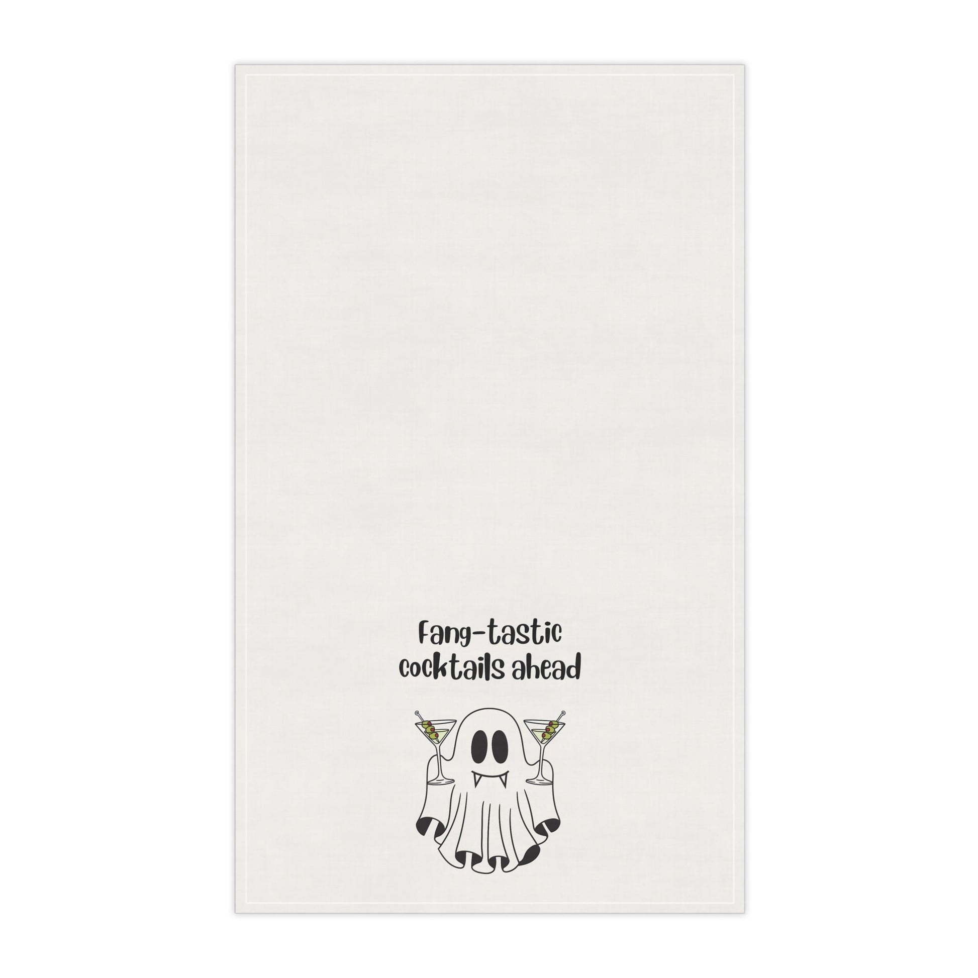 Spooky Ghost Tea Towels - Fang-tastic Cocktails Ahead, Halloween Kitchen Decor, Ghost Party Supplies, Unique Gift for Home, [...]