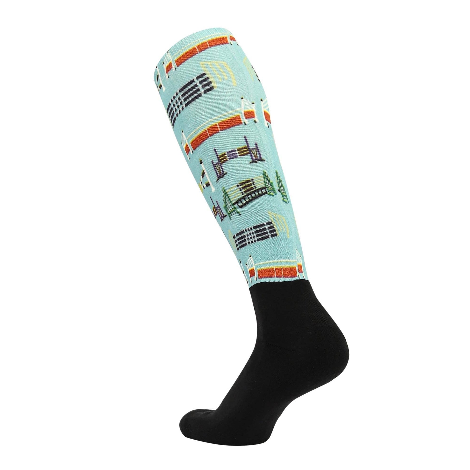 Equine Couture Ladies OTC Boot Socks- Painted Jumps: STD
