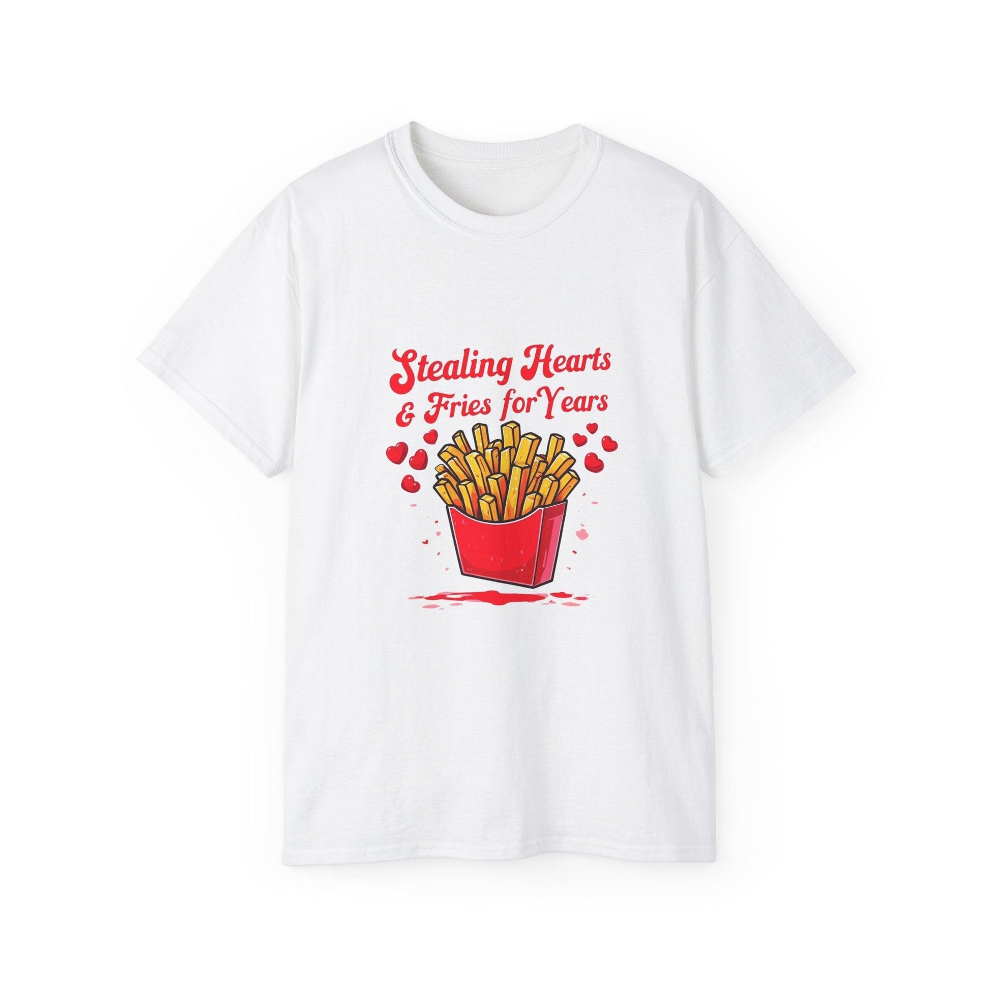 Stealing Hearts and Fries Unisex Ultra Cotton Tee