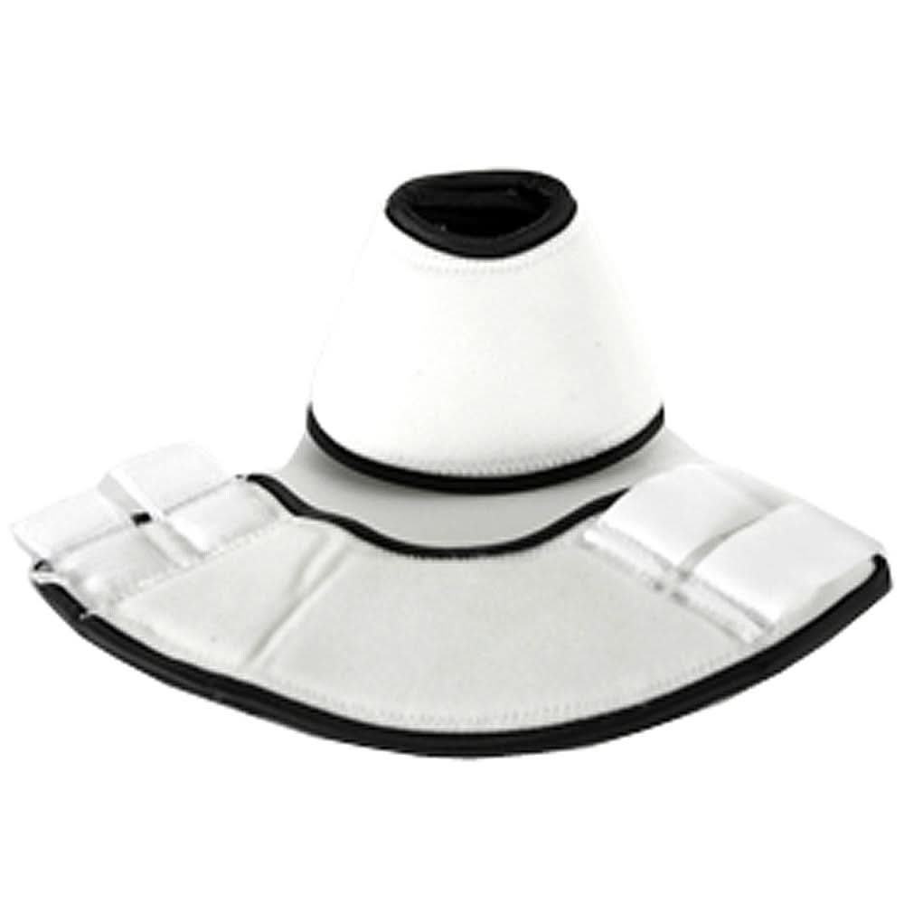 New Hilason Medium White Western Horse Tack No-Turn Bell Boot