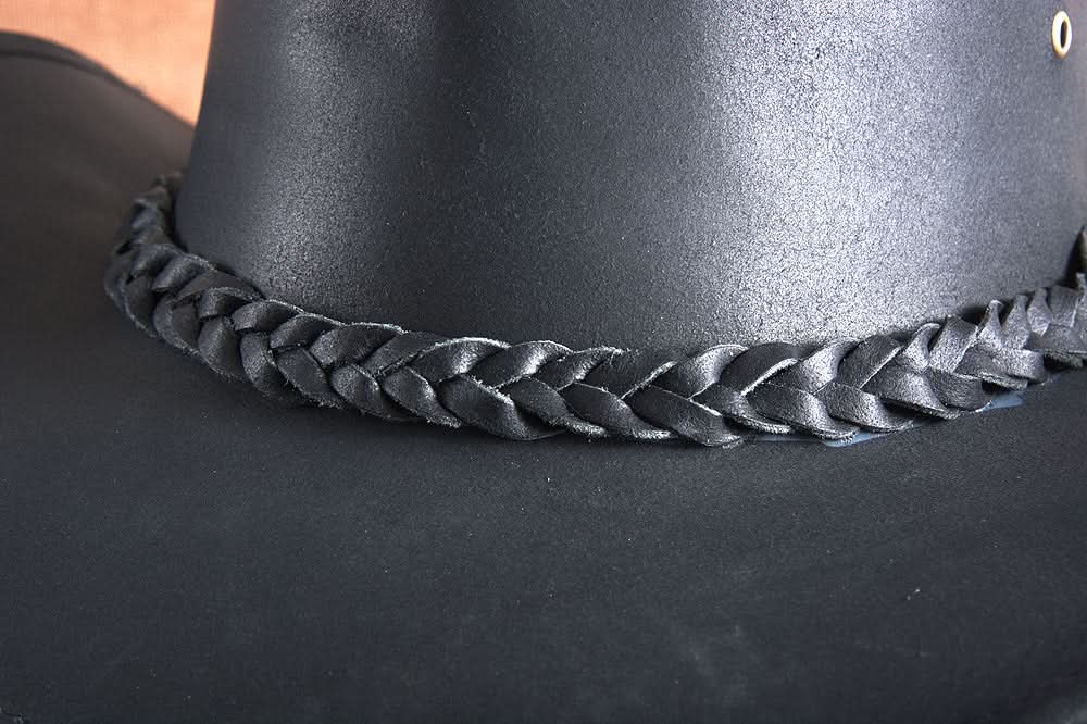 HILASON L M S X l Hand Made Genuine Cubic Leather Crushable Hat 3 In Brim | Cowboy Hat | Cow Girl Hats | Sun Hats for Women & Men | Leather Hat | Fedora Hats