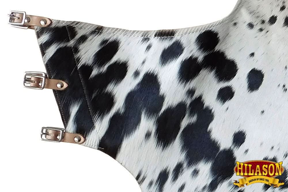 Hilason Western Pro Rodeo Bronc Bull Riding Leather Chinks Chaps