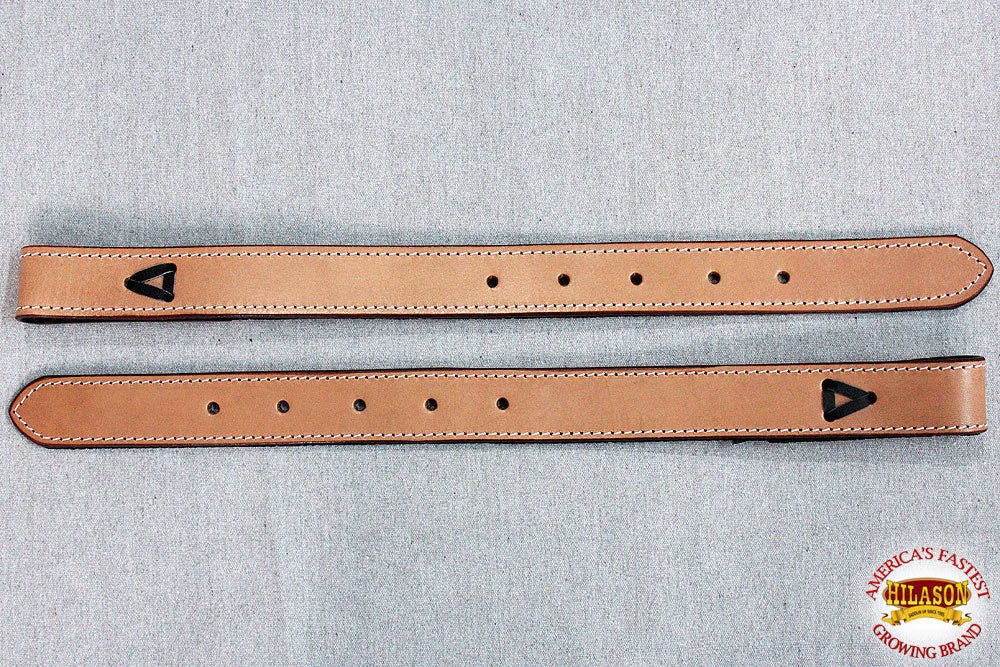 Hilason Western Leather Horse Saddle Back Billets Plain