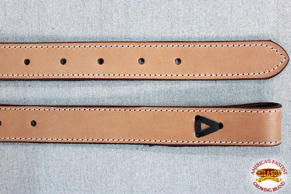 Hilason Western Leather Horse Saddle Back Billets Plain