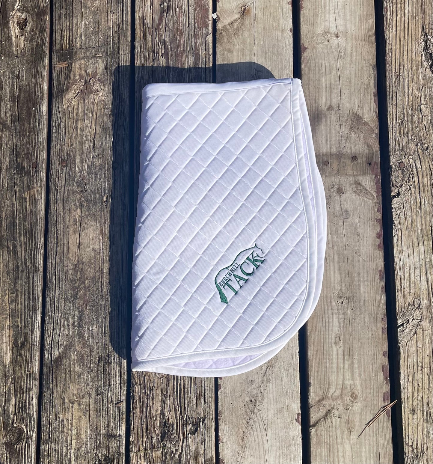 Burch Hill tack embroidered saddle pad