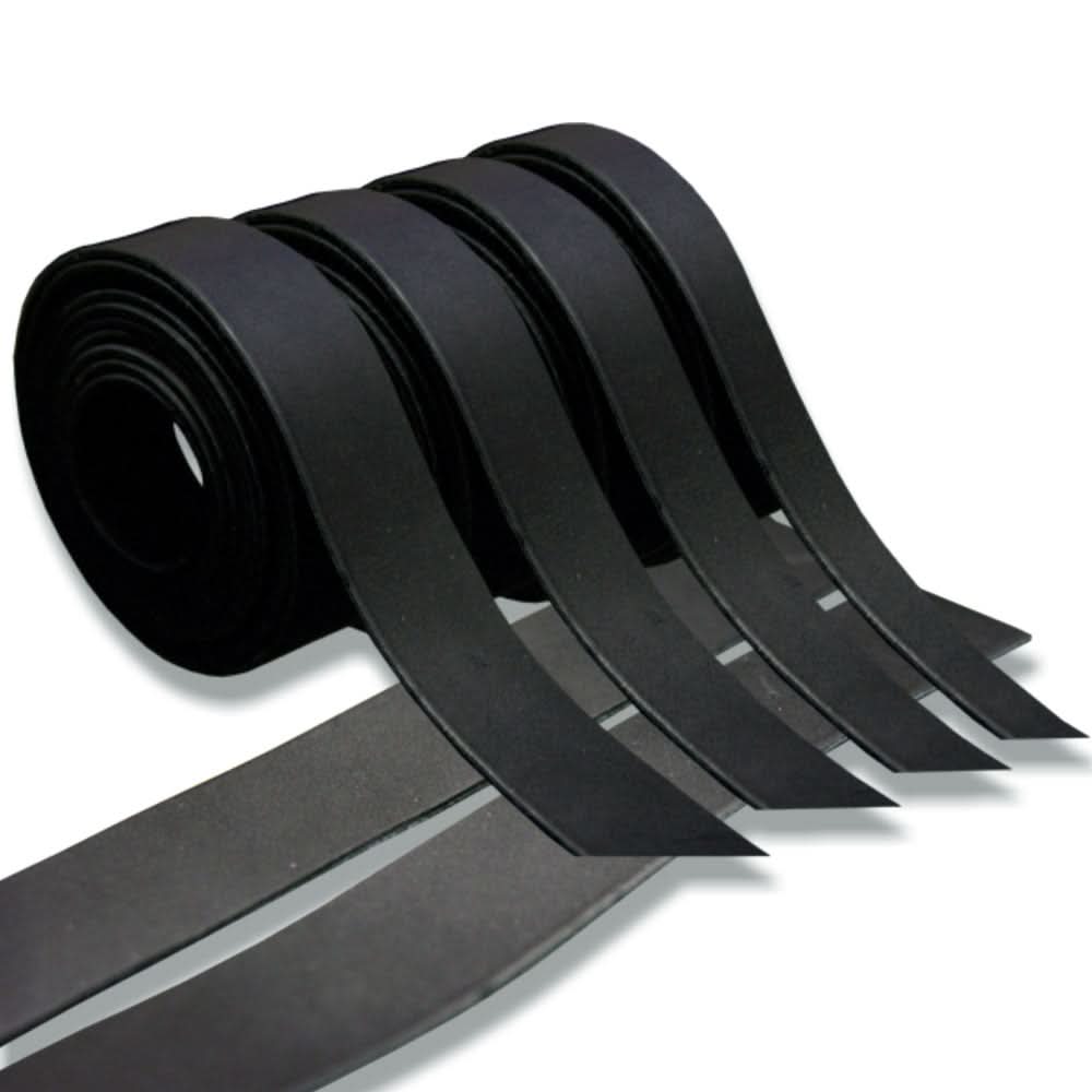 Hilason Genuine Leather Flat Strap Strips for DIY Arts & Craft Projects Jewelry Tooling Home Décor Black