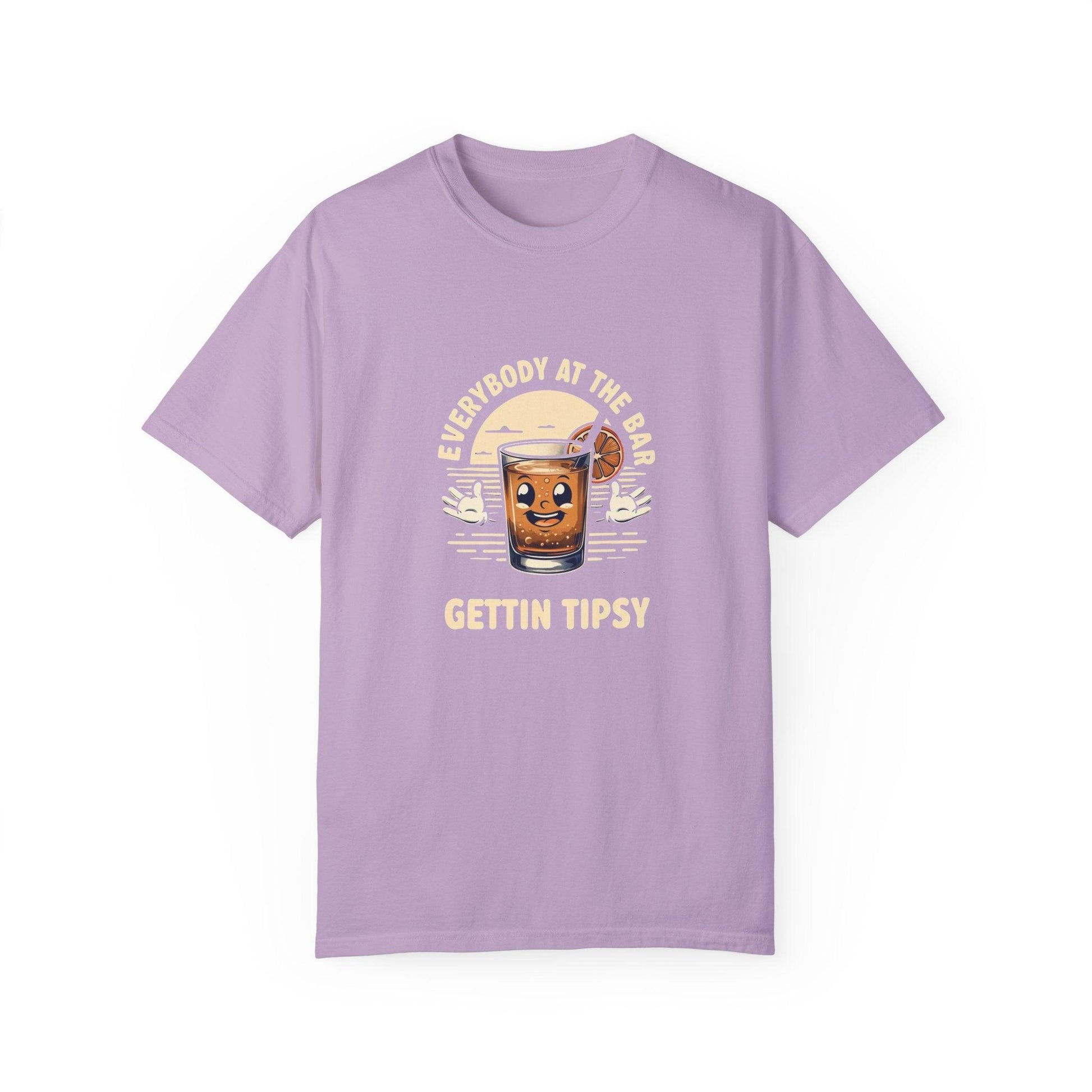 Everybody at the Bar Gettin Tipsy Unisex Garment-Dyed T-Shirt