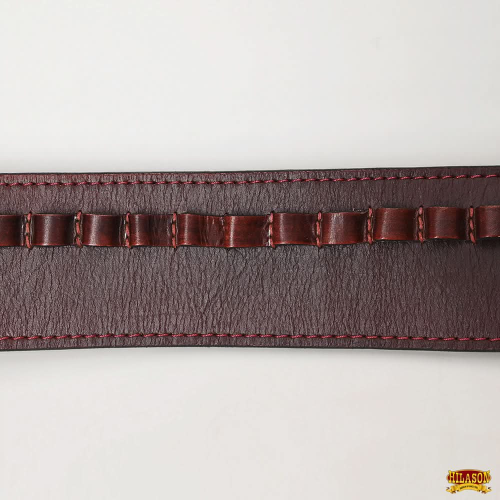 Hilason Western Right Hand Gun Holster Rig 44/45 Cal Leather Cowboy