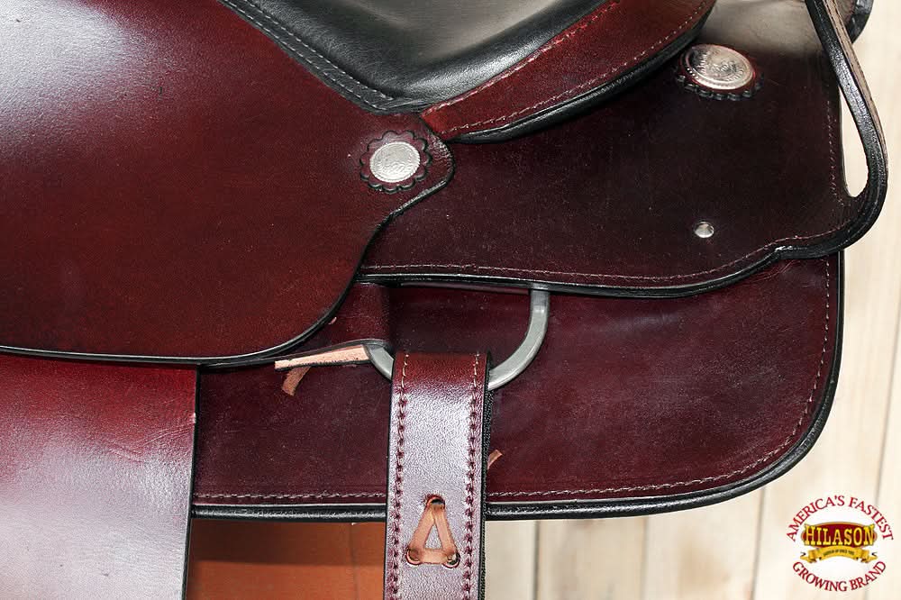 Hilason Custom Designed Rare Western Trick Riding Saddle Mahogany