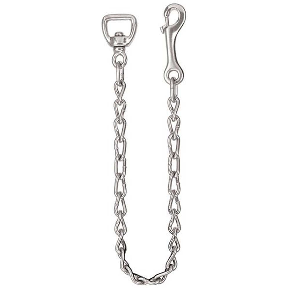 24" Hilason Western Nickel Plated Malleable Iron Swivel Snap Lead Chain