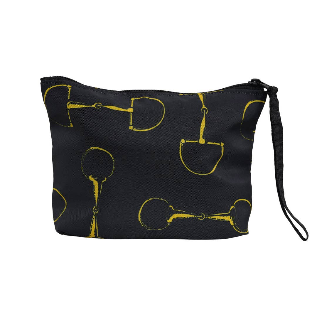 AWST Int'l Lila Vintage Snaffles Accessory Bag: Black
