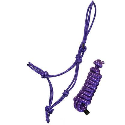 Rope Halter and Lead with Rope Nose