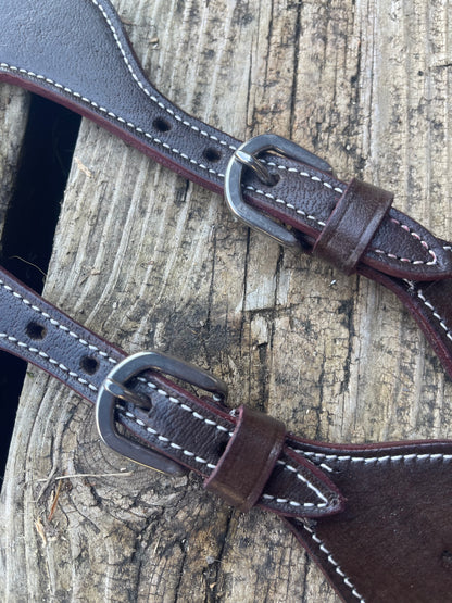 BH Dark Brown Spur Straps