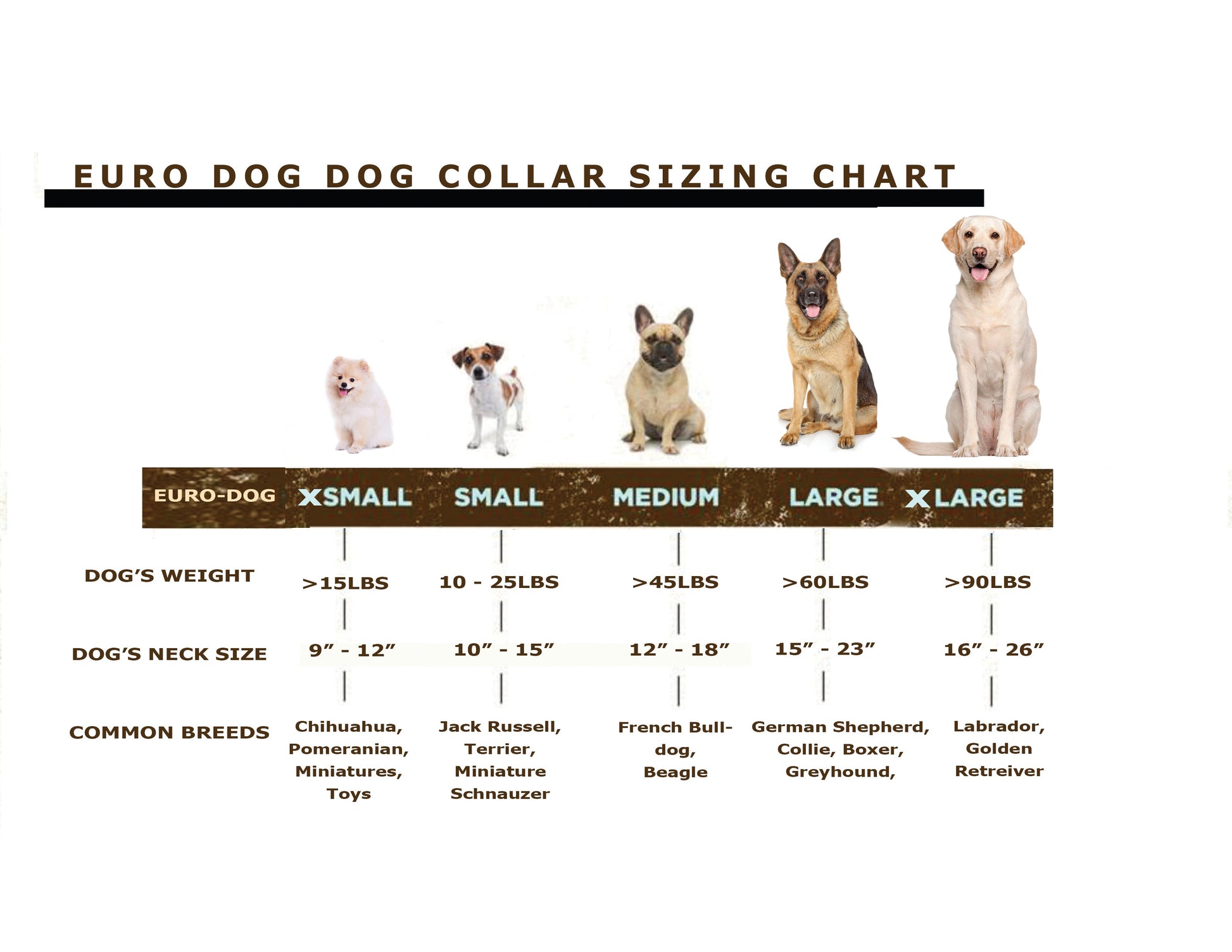 Sport Style Khaki Leather Dog Collar