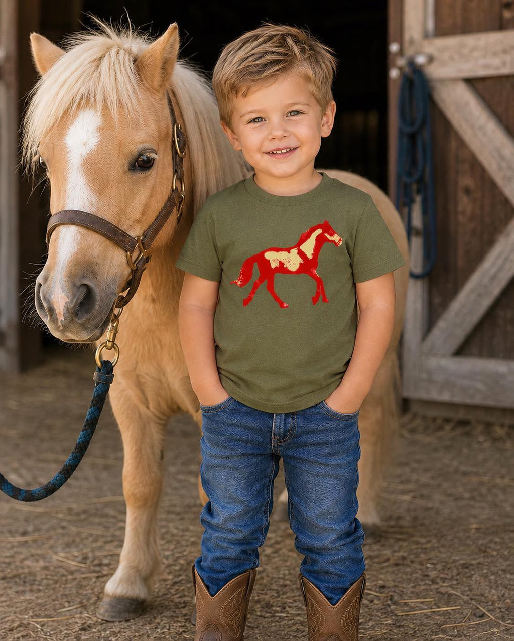 Colorful Pinto Horse T-Shirt