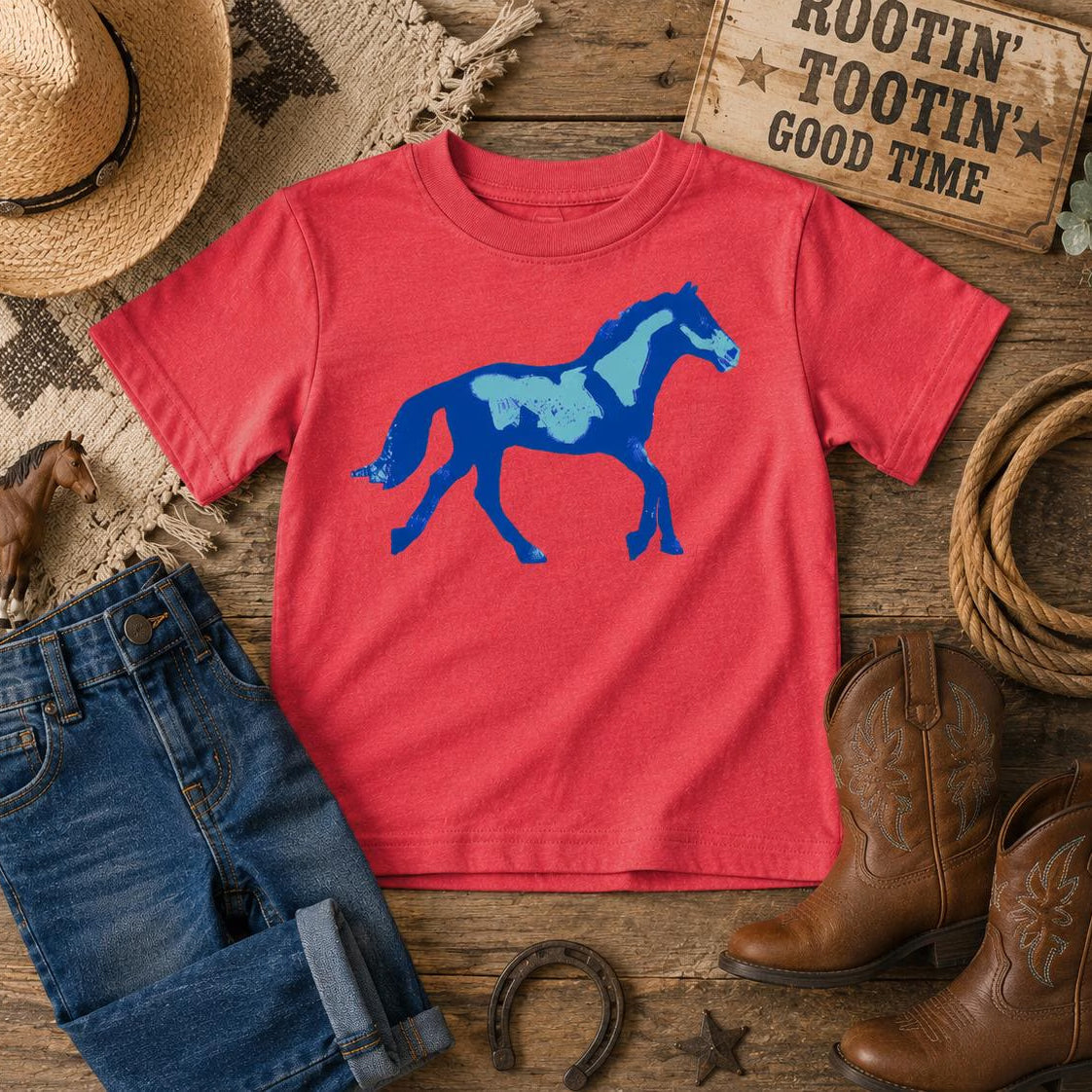Colorful Pinto Horse T-Shirt