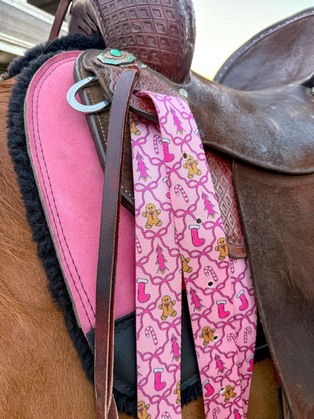 Limited Edition Christmas Bows Cinch Strap Set