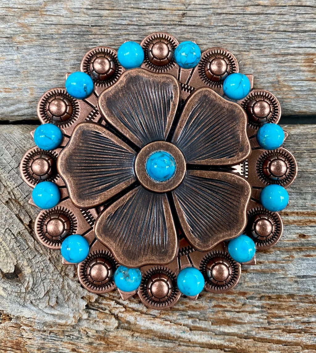 Copper Flower Turquoise Berry Jacket #BJW111L