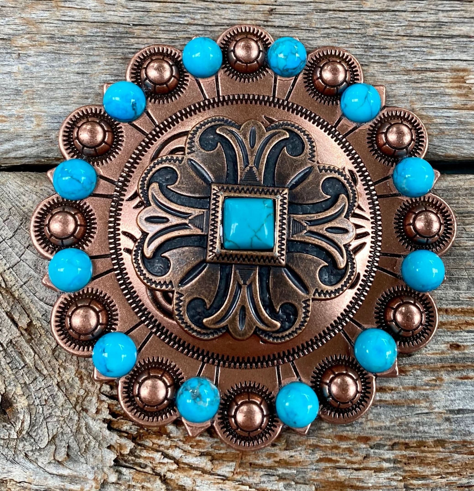 Copper Turquoise Concho Berry Jacket #BJW141L