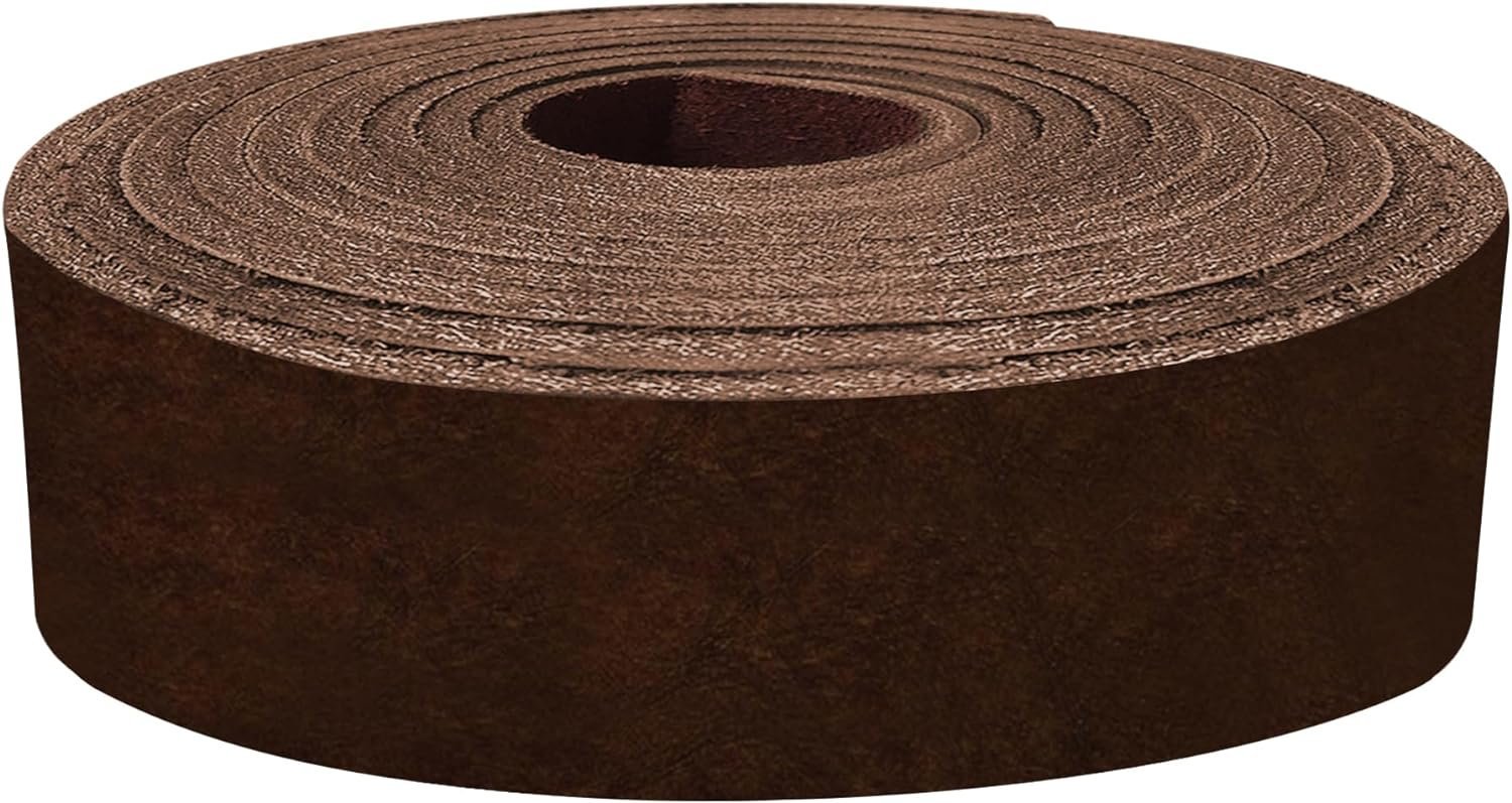 ELW Latigo Leather 5-6 oz. (2-2.4mm) Straps, Belts, Strips 72" Length Full Grain Leather Cowhide DIY Arts & Craft Projects, Clothing, Jewelry, Wrapping